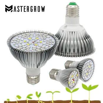 

7-Full Spectrum E27 Led Grow Light 18/28 Leds Red Blue UV IR Grow Lamp For Indoor Plants Hydroponics Flowers Vegetables
