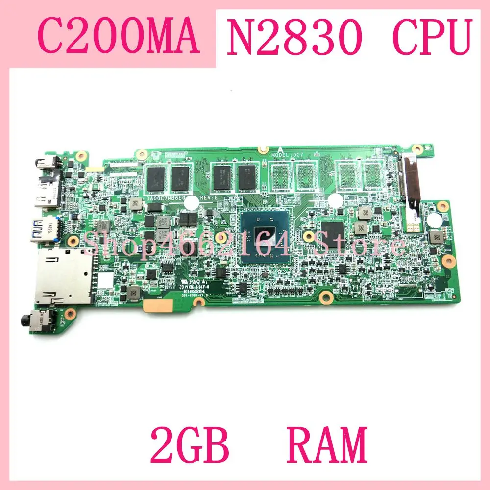 Материнская плата C200MA MAIN_BD._ 2G/N2830 для ноутбука Asus ноутбук с процессором N2830 2 Гб ОЗУ