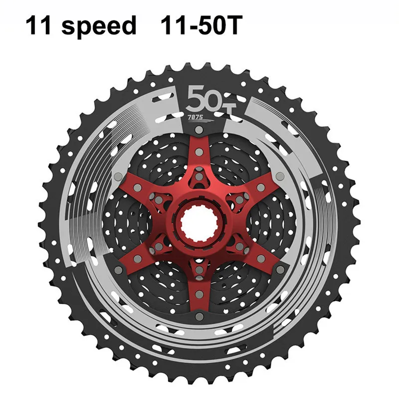 Sunracing 10s 11s MTB велосипед свободного хода 11-42 T 46T 50 T, CSMX80 S3 X3 S8 X8 кассеты, 10 11 скоростей широкоугольный Велосипед маховик - Цвет: X80 11S 50T black