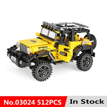 

Technic Car Series MOC Adventure Building Blocks Bricks Kit Model 512Pcs Technical Educational Toys For Children Kids Gifts