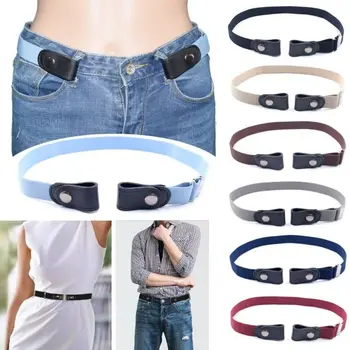 

Men Women's Buckle-Free Elastic Belts Invisible Belt for Jeans No Bulge Hassle Band