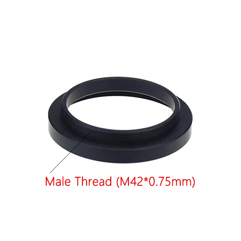 Telescope Camera Adapter M48 To M42 Telescope Adapter Ring Aluminium Alloy Female Thread T(M48mm*0.75mm) To Male Thread T2(M42*0.75mm)