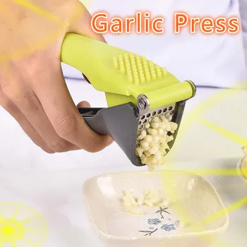 

Easy Use Stainless Steel Manual Garlic Press Mincer Chopper Slicer Hand Presser Grinder Crusher Presser Garlic Kitchen Gadget