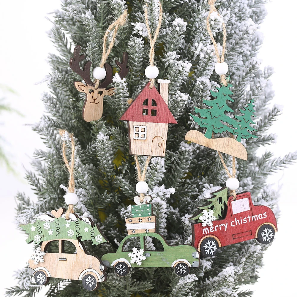 

Wooden Christmas Elk Pendant Christmas Hanging Board Christmas Listings Decoration Home Decor Christmas Tree Hanging ornament