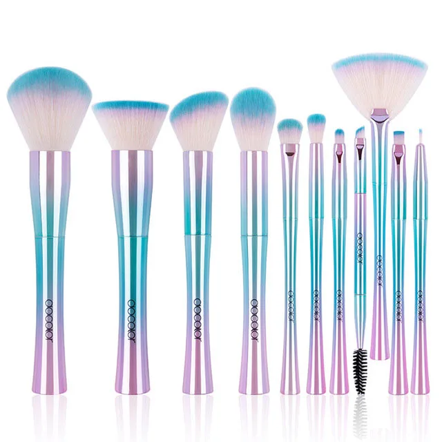 

Docolor 11 pcs Makeup Brushes Fantasy Kabuki Powder Blending Brush Foundation Eyeshadow Brushes Cosmetics Soft Synthetic Hair