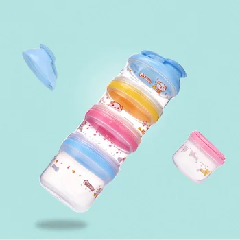 

Portable Baby Milk Powder Storage Box Travel Outdoor Milk Powder Box Large Capacity Milk Powder Container（Sky-blue）