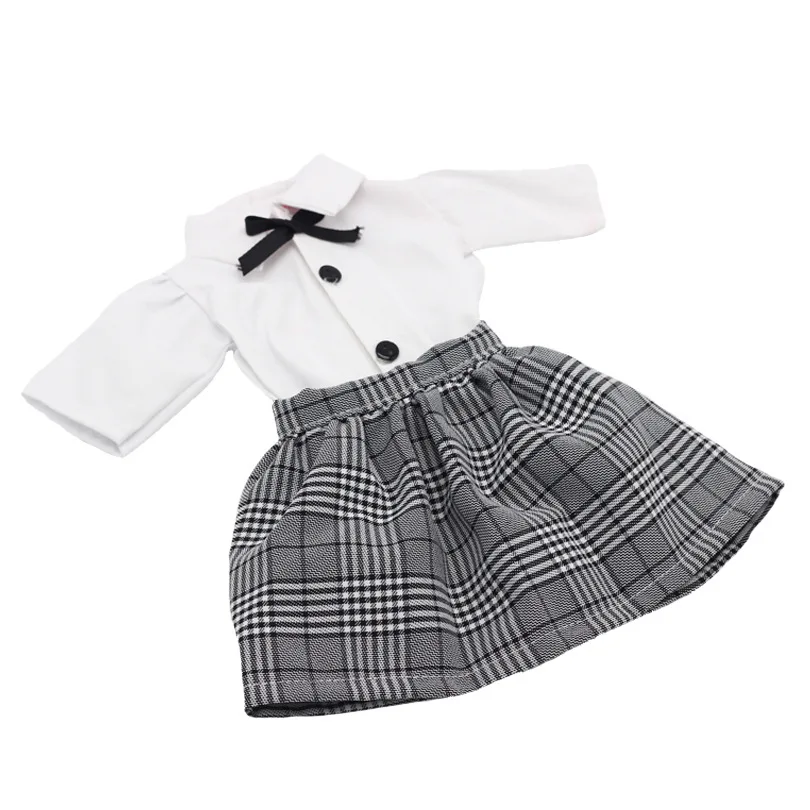 

New BJD Doll 1/3 Set Fashion Suit Strap Skirt Plaid Skirt Dress 60 Cm Doll Accessories for Girls The Best DIY Toy Holiday Gift