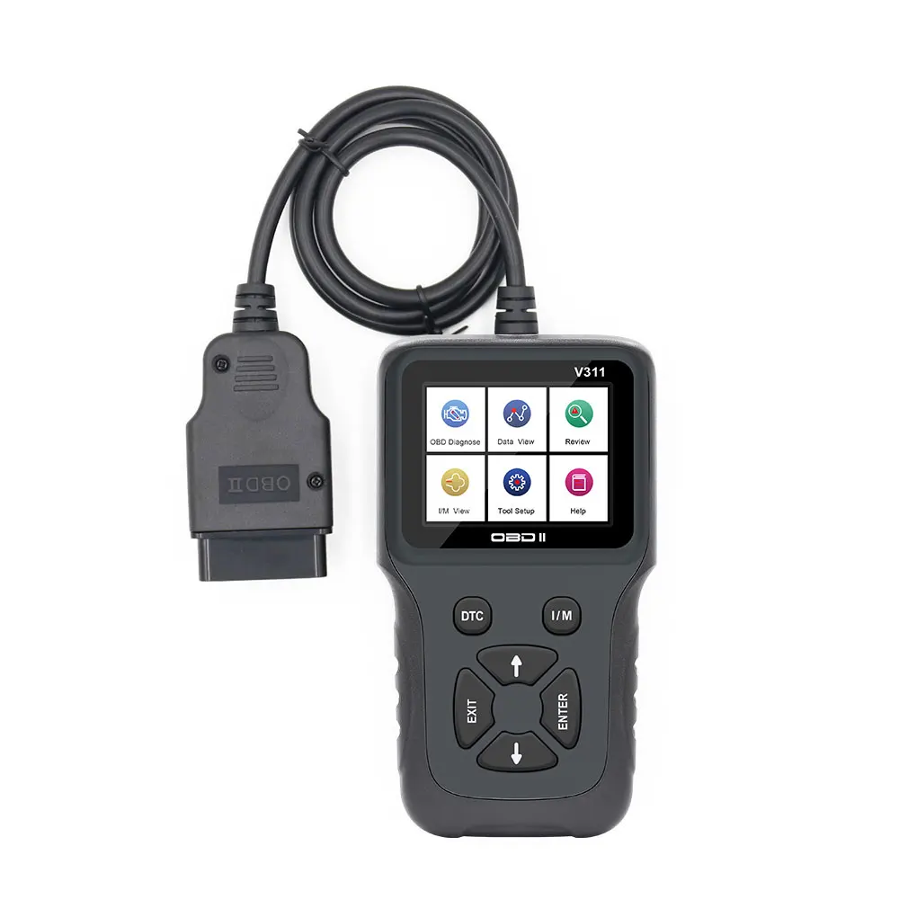 V311 полный OBD2 сканер OBD 2 считыватель кода двигателя v311 автомобильный диагностический инструмент диагностика неисправностей PK CR319 AD310 ELM327 сканер инструмент - Цвет: V311 code Reader