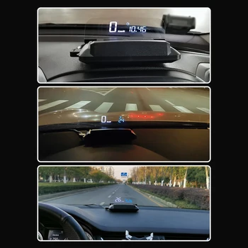 

Head Up Car HUD Speedometer Overspeed Warning 135*68*30mm 5 to 12V USB GPS