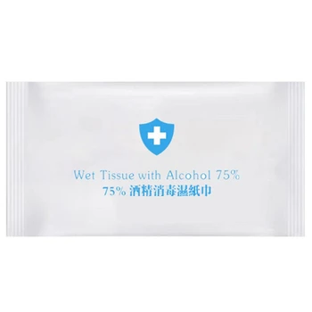 

200Pcs 75% Ethanol Disinfection Wipes Disposable Alcohol Wet Wipes Household Sanitary Clean Protection Products