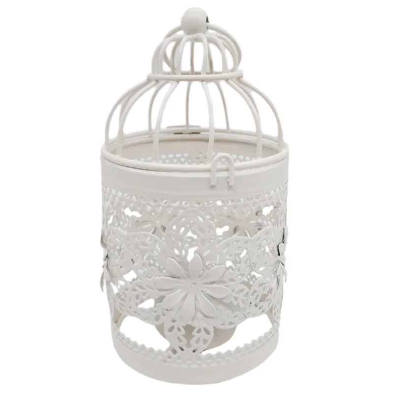 Round candlestick Moroccan Candlelight Candlestick Lantern Decoration of House White | Дом и сад