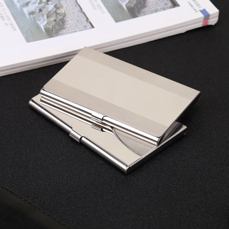 

Card Case Stainless Steel Exhibition Gift Business Gift Send Customer Creative Business Card Holder Customizable Logo