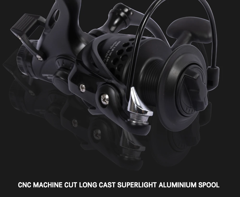 MIFINE CASTFORCE Double Brake Spinning Fishing Reel 10KG Max Drag 5.1:1 Gear Ratio Freshwater Carp Fishing Coil