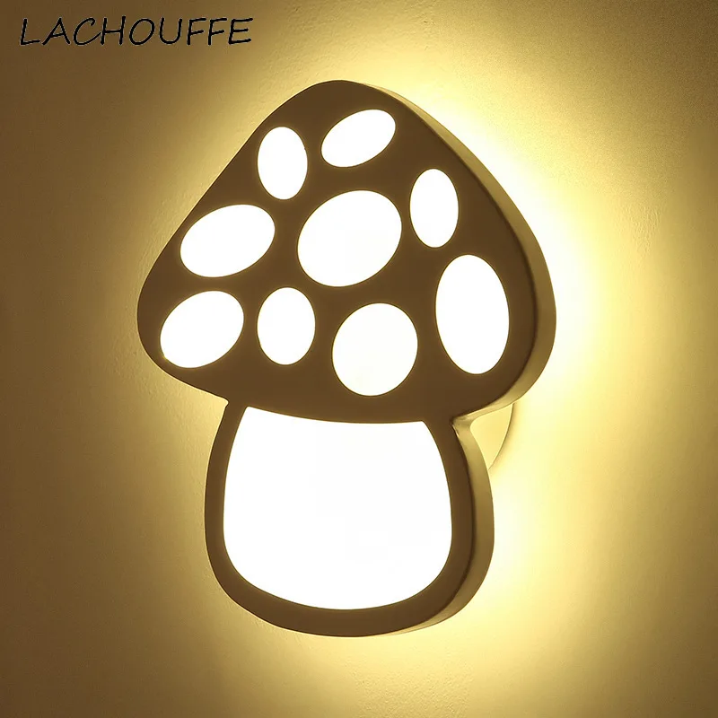 

Children's Room LED Wall Lamp Sconces Creative Acrylic Mushroom Wall Light Fixtures for Corridor Stairs Ailse Lamps Luminaire