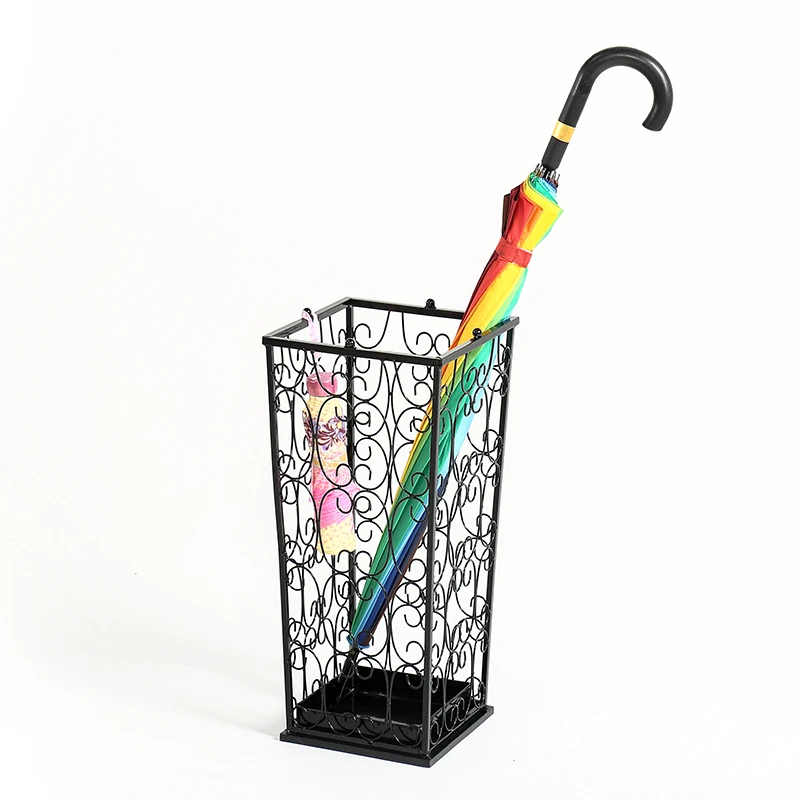 Household Umbrella Stand Iron Creative Office Bucket Hanging Folding Storage Hotel WF1019