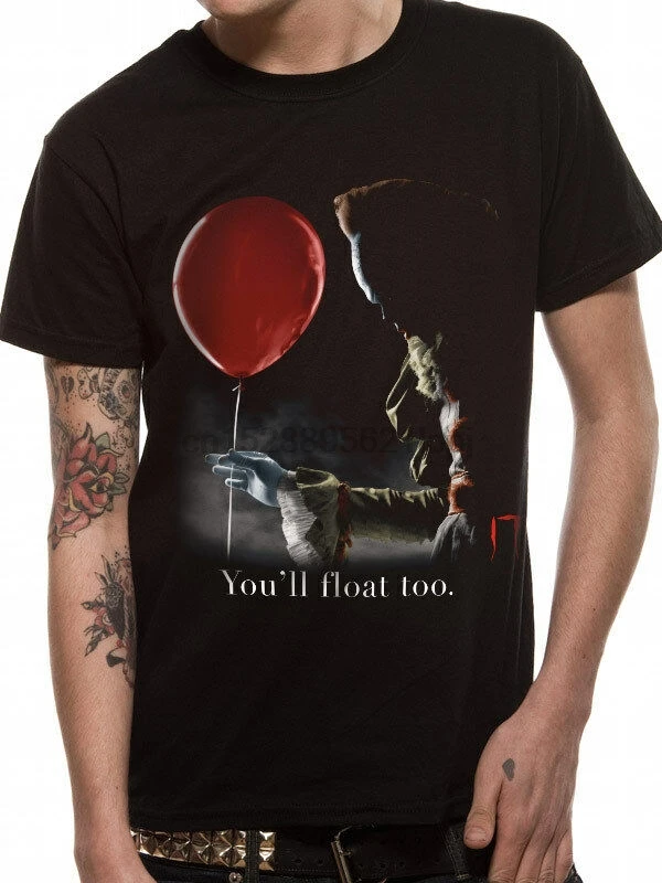 3132 футболка Pennywise Red Baloon IT танцующий клоун вы плаваете слишком ужасно |