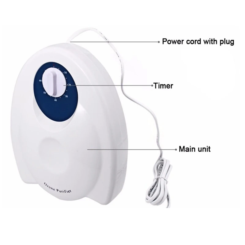 Hot Household Fruit And Vegetable Disinfection Machine Ozone Generator Oxygen Machine 110V 400Mg Us Plug