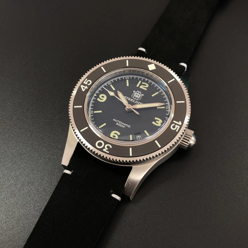 STEELDIVE SD1952 Men's Diving Watch 41MM Black Dial Ceramic Bezel NH35