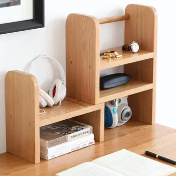 

Solid Wood. Modern Simple Oak Retractable Shelf In Nordic