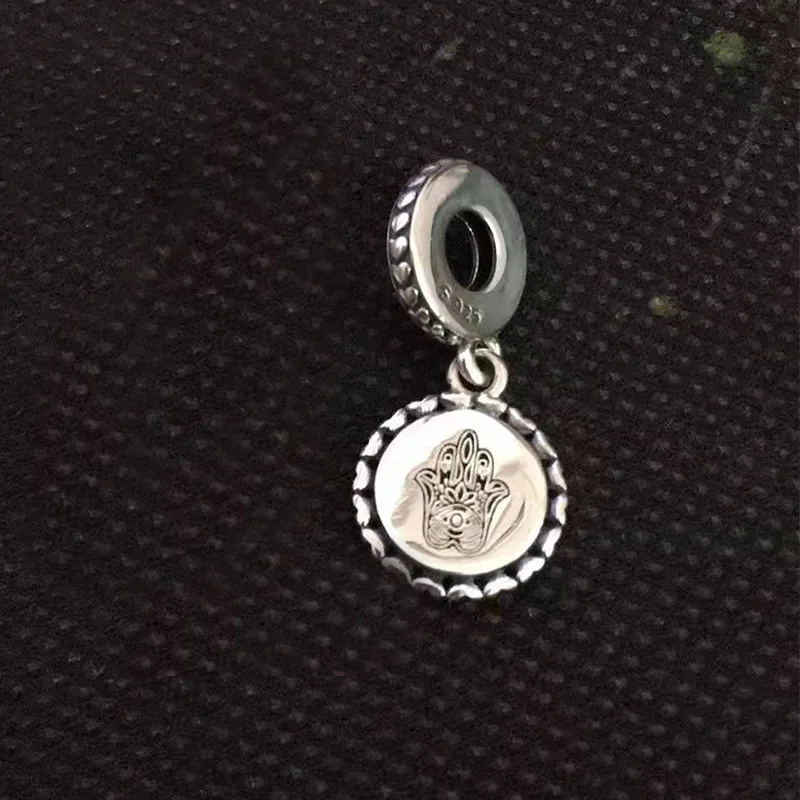 New Authentic S925 Silver Holiday Happy Halloween Black Cat. Nightmare Before Charm Women's DIY Bracelet Fashion Pendant - Metal color: 4