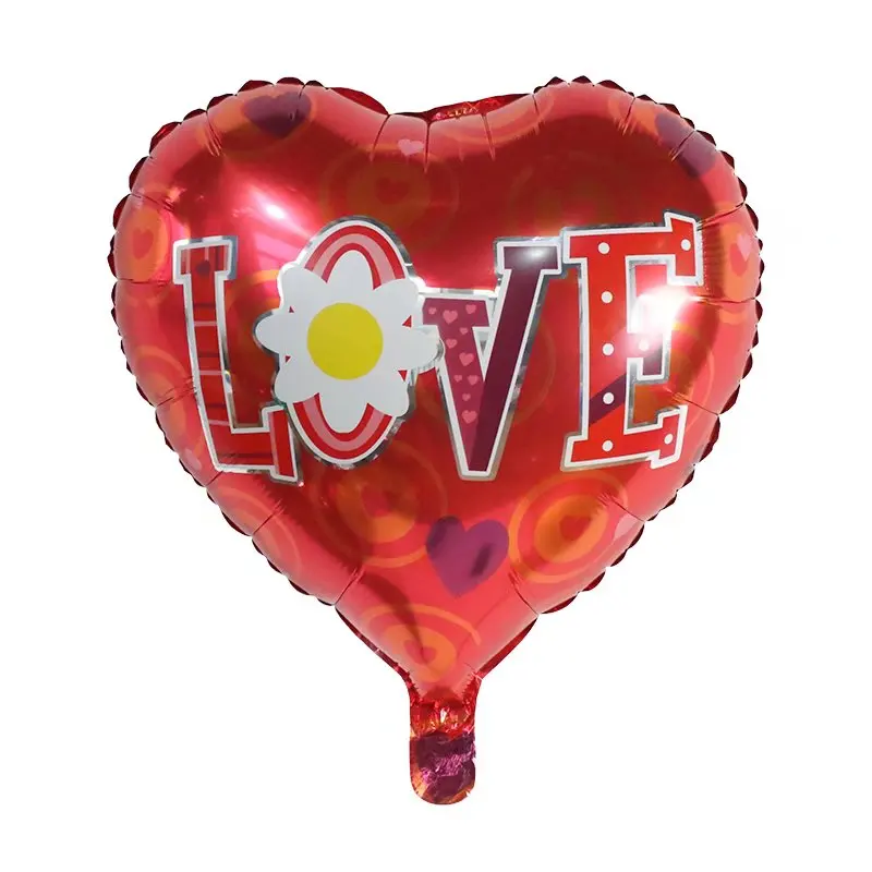18 Zoll 10 stücke rotes Herz Liebes ballons aufblasbare Folie Ballon Hochzeit Valentinstag Dekorationen Helium Ballon Ich liebe dich Globos – Detail 8