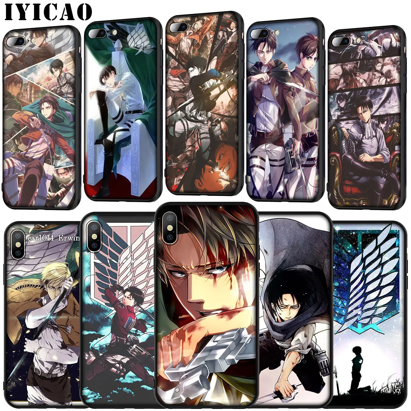 IYICAO Атака Титанов Levi мягкий силиконовый чехол для Huawei P30 P20 Pro P10 P9 Lite Mini 2017 2016 P Smart Z