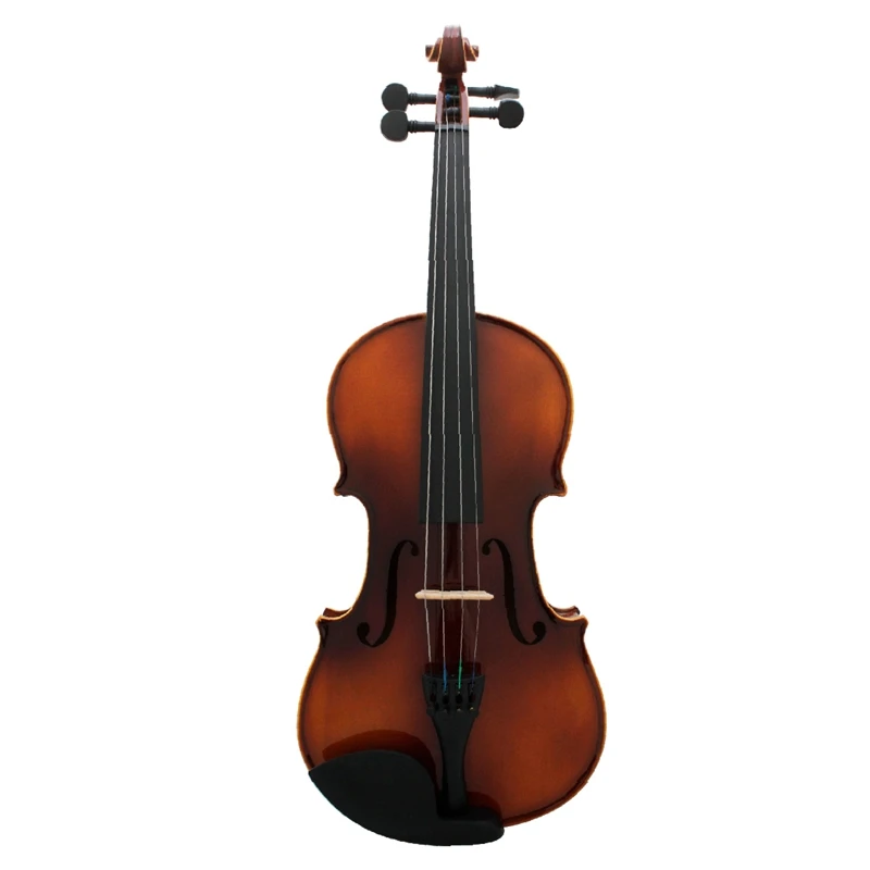 

Full Size Violin Retro Acoustic Fiddle Solid Wood Spruce Maple Veneer with Bow Case Rosin Cloth Strings Shouder Rest