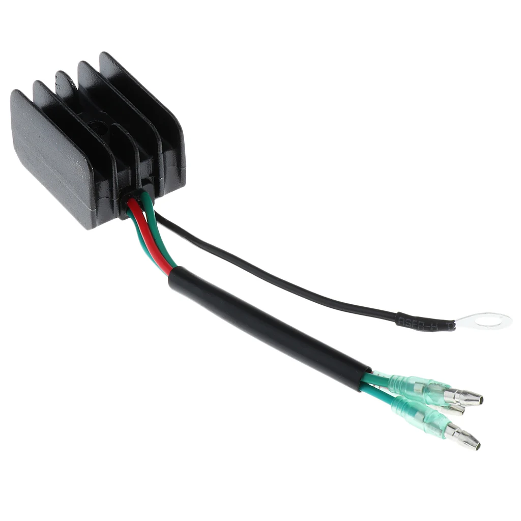 Outboard Rectifier Voltage Regulator For Yamaha 15/30/40/60 Engine, Black