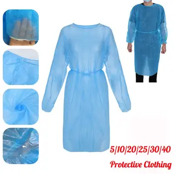 

Disposable Protection Gown Dust Spray Suit Siamese Non-woven Dust-proof Anti Splash Clothing Safely Protection Clothes In Stock
