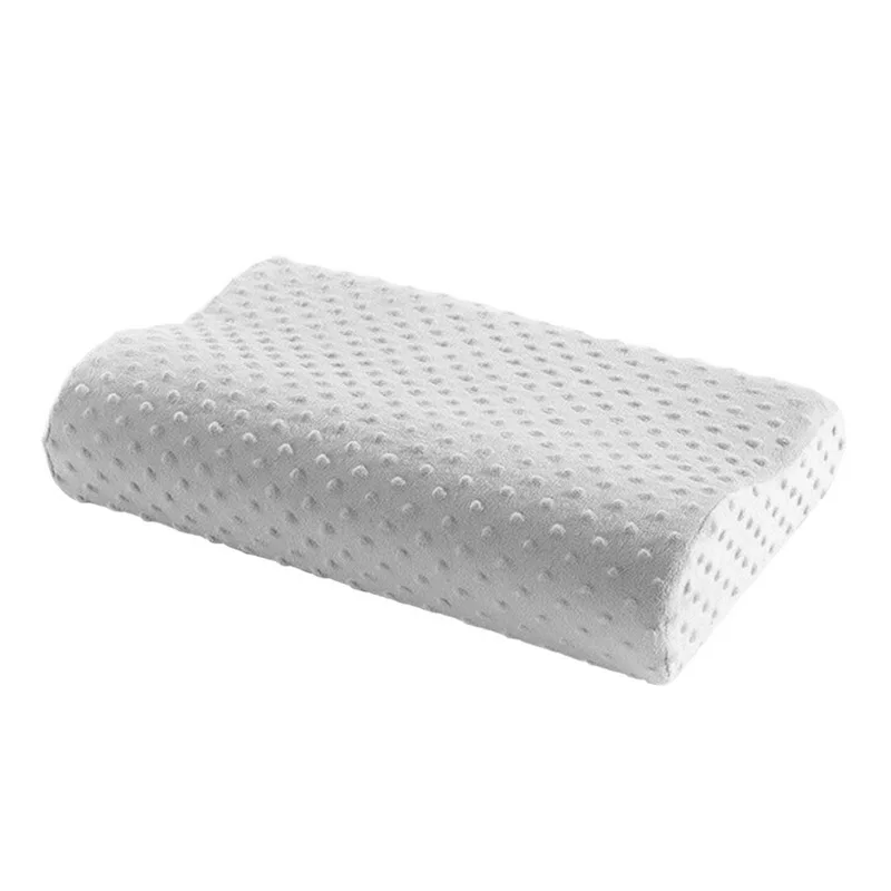 Ортопедические подушки с эффектом памяти, латексная подушка для шеи, мягкие подушки с медленным отскоком, массажер для здоровья шейки матки - Цвет: white