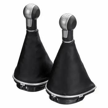 

5/6 Speed Manual Car Gear Shift Knob Gaiter Boot Cover Shifter Knob Collar For Seat Altea/Leon II/Toledo III 2004-2012