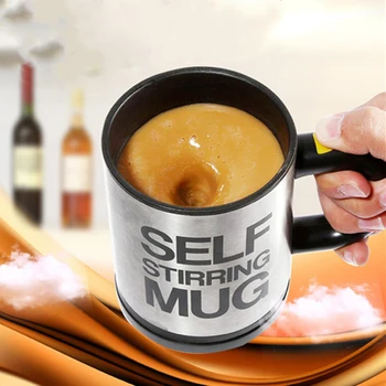 

New 400ml Stainless Steel Automatic Electric Lazy Self Stirring Mug Cup Coffee Milk Mugs Blender Smart Juice Mix Cup Drinkware