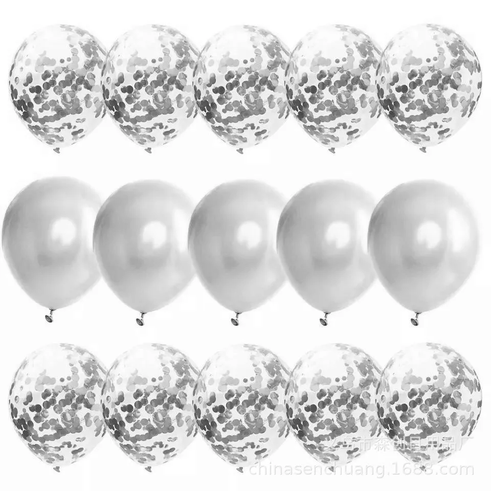 Cross Border розовое золото, с пайетками набор воздушных шаров комбинация 15-День рождения блесток воздушный шар "Конфетти"