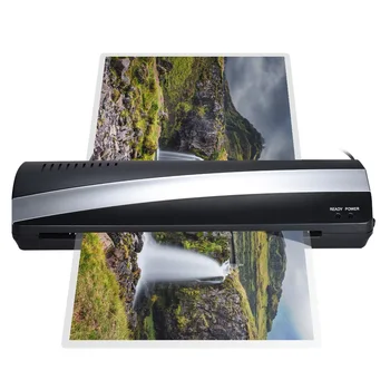

A3 13inch Width Photo Paper Hot and Cold Thermal Laminator Machine Quick Warm-up Fast Laminating Speed with Pouch Board