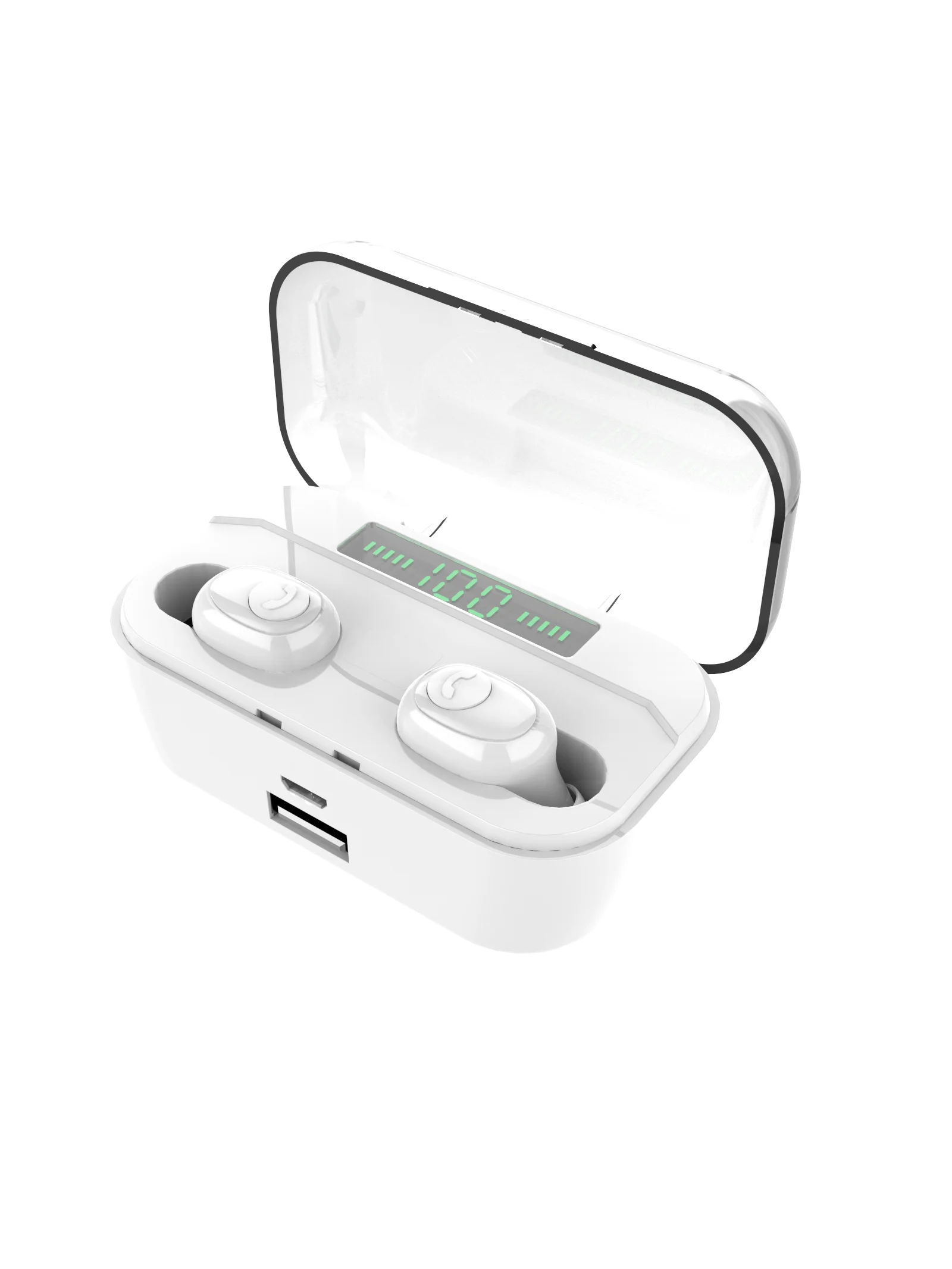 TWS 5.0 Bluetooth Stereo Earphone Wireless Earphones IPX7 Waterproof Earphones 3500mAh LED Smart Power Bank Phone Holder G6S