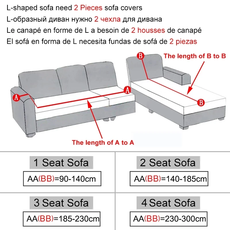 Elastic Sofa Covers for Living Room Stretch Slipcovers Couch Cover It Need Buy 2pcs Sofa Cover for L Shape Sectional Corner Sofa 2