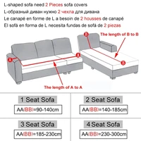 Elastic Sofa Covers for Living Room Stretch Slipcovers Couch Cover It Need Buy 2pcs Sofa Cover for L Shape Sectional Corner Sofa 2