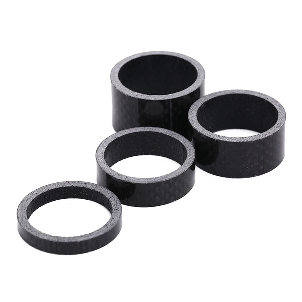 Aluminum Headset Stem Spacer Kit 10mm 1/" Black