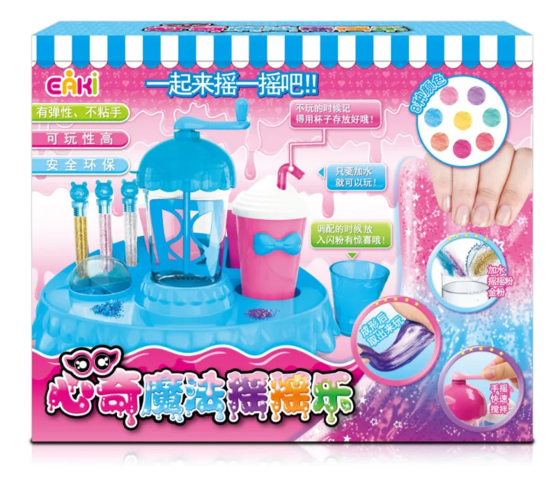 Новые оригинальные EAKI Poopsie Slime Shake Куклы Игрушки для девочек кристалл цвет глина хобби аксессуары DIY головоломки детские игрушки