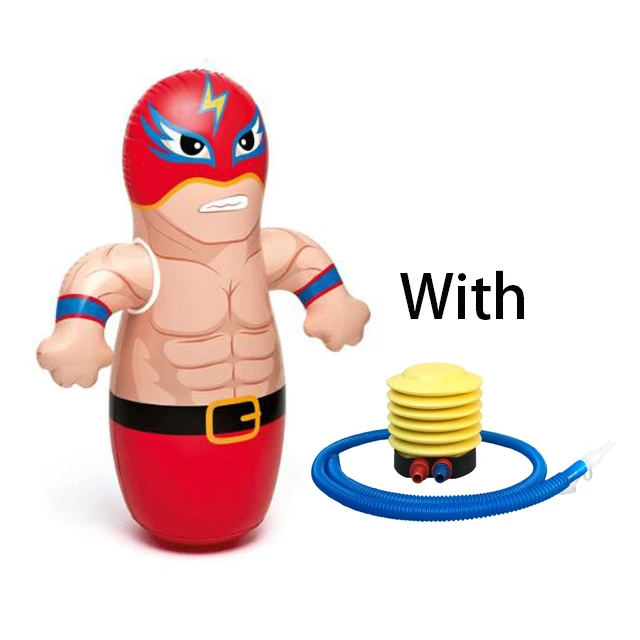 Boxing Animal Tumbler Wrestler Cartoon Shape Anti Stress Set Inflatable Punch Bag for Kids Fitness Children Toys Indoor Outdoor