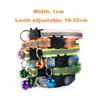 100Pcs Wholesale Collars for Cat Collar With Bell Adjustable Necklace Cat Puppy kitten Collar Dropshipping Pet Cats Collar Perro 6