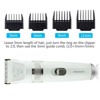 

New Hot USB Rechargeable Pet Dog Cat Clippers Hair Trimmer Groomer Shaver Razor Quiet Clipper SMR88