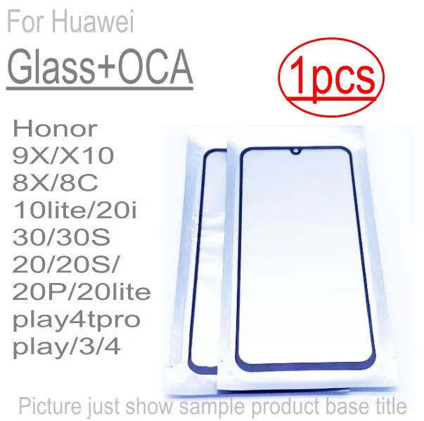 2 в 1 переднее Сенсорное стекло для Huawei Honor 9X X10 pay 3 4 4T 30 30S 20 20s 8C 8X lite|Сенсорные