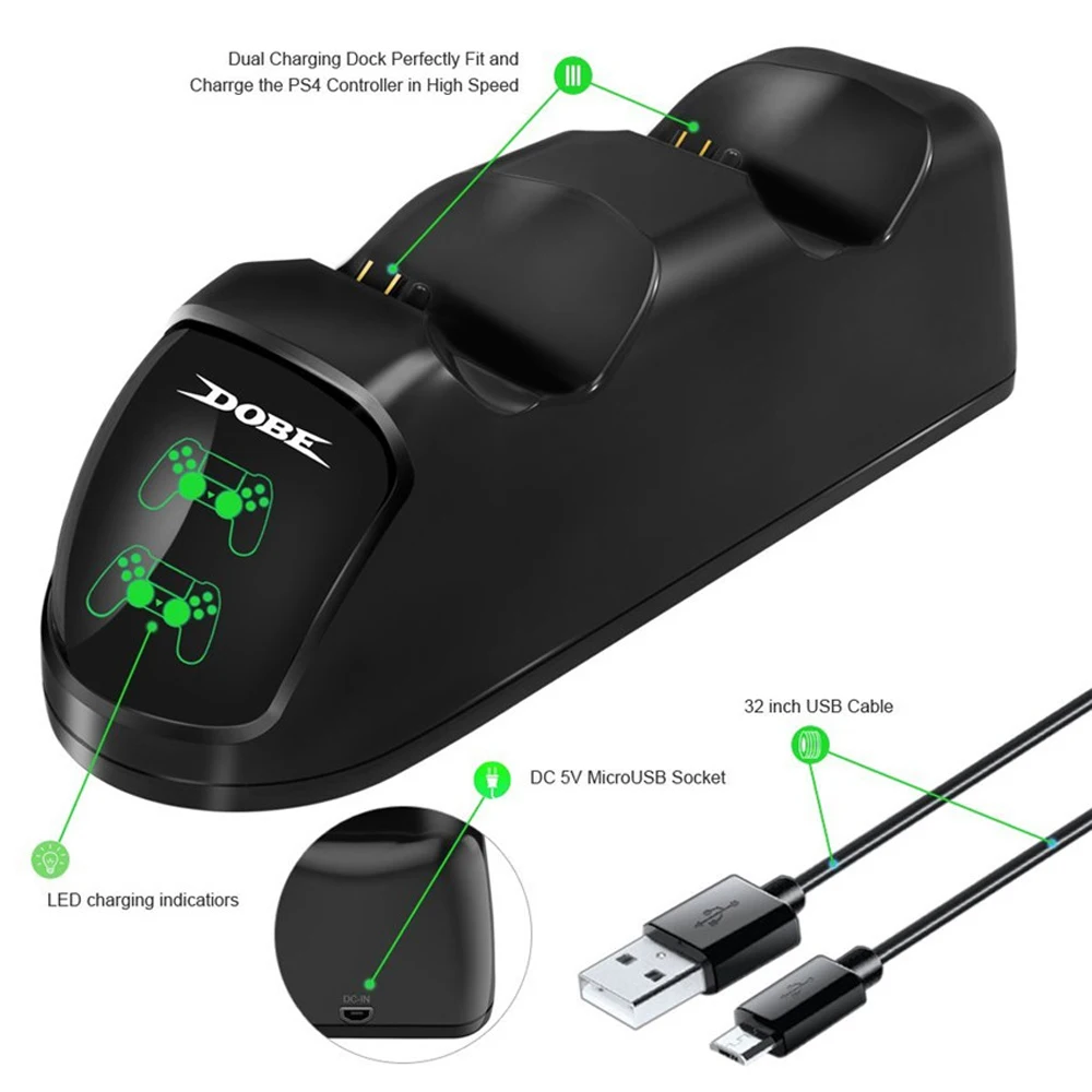 PS4 Charger Kuulee контроллер Bluetooth 4,0 джойстик геймпады джойстик игровой контроллер пульт дистанционного управления для playstation 4 PS4 консоли и PS3 и ПК - Цвет: PS4 Charger