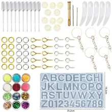 1 Набор, эпоксидная смола, Альфа, силиконовая форма, набор для литья ювелирных изделий, инструменты, сделай сам, ручная работа, силиконовая форма, ложка, буквенно-Цифровая форма