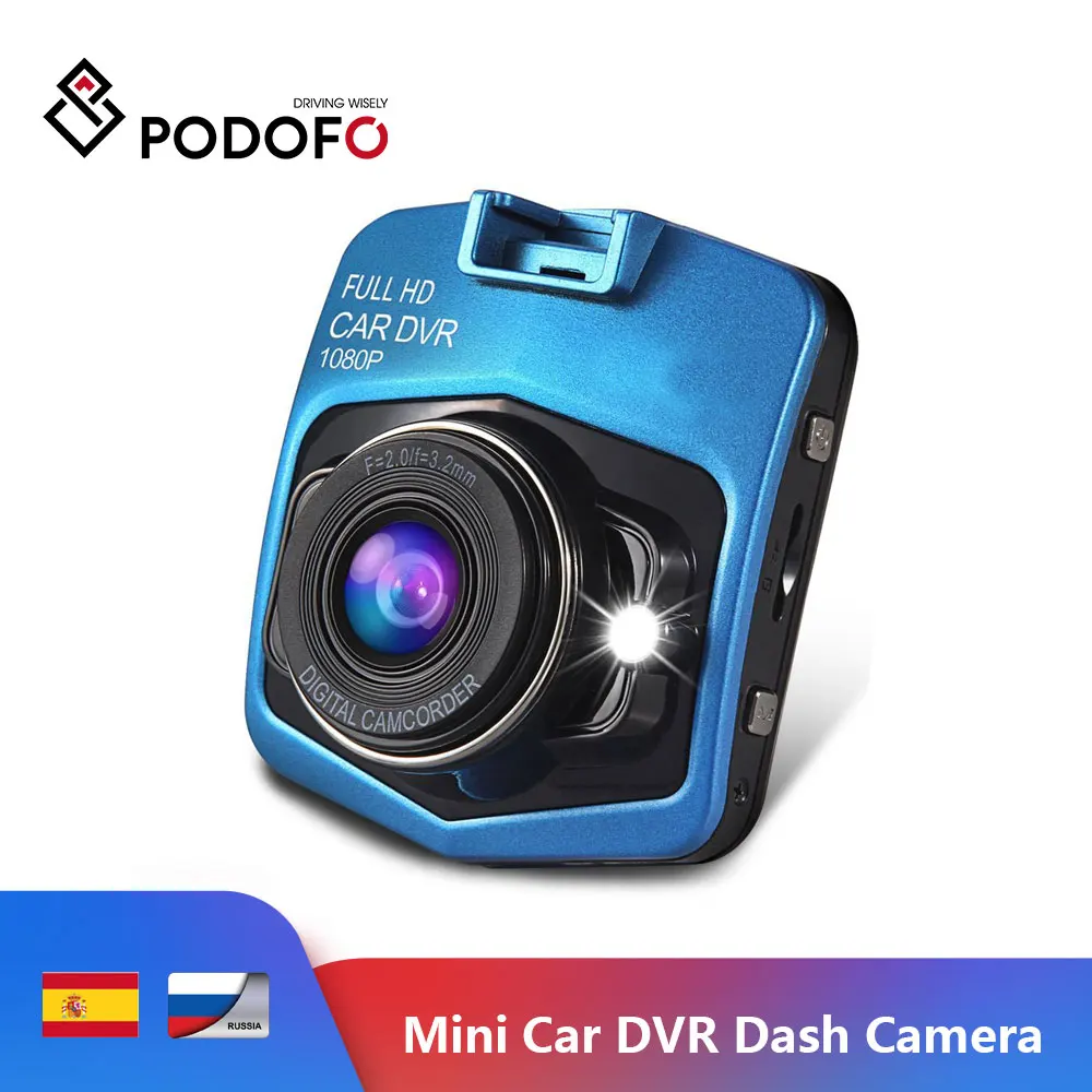 Автомобильный мини видеорегистратор Podofo FHD 1080P g датчик ночное видение