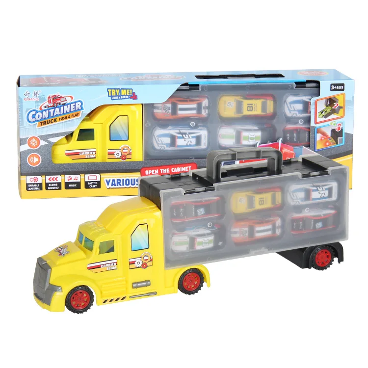 

CHILDREN'S Toy Mop Head Container with Sliding Alloy Trolley Model Hand Set Gift