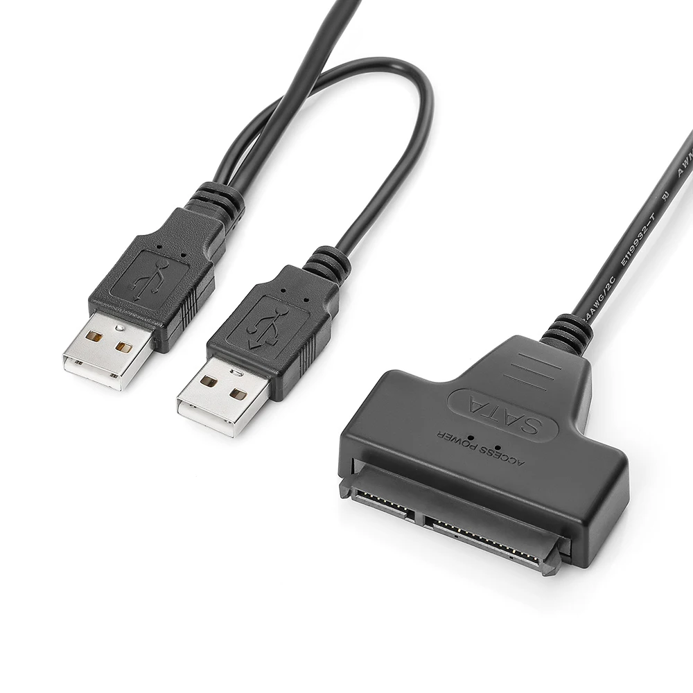 

Hot Sale Cable Sata USB 3.0 or USB2.0 to SATA 22Pin Adapter Cable for 2.5/3.5 inch HDD External Power Hard Disk Drive Converter