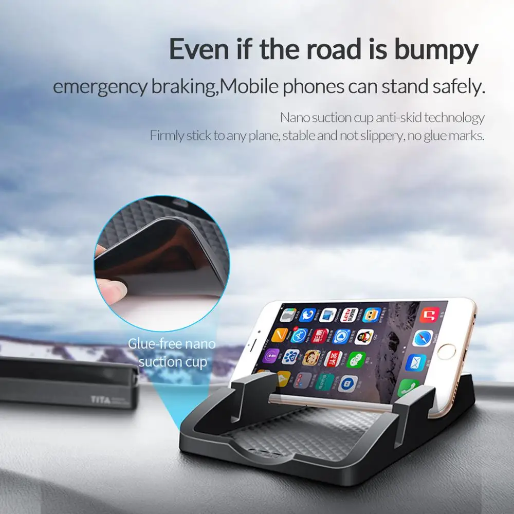  ORICO Anti Slip Car Dashboard Phone Holder Car Smartphone Support Non Slip Pad Phone Stand Desk Mou
