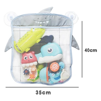 Baby Bath Toys Cute Duck Frog Mesh Net Toy Storage Bag Strong Suction Cups Bath Game Bag Bathroom Organizer Water Toys for Kids Sadoun.com
